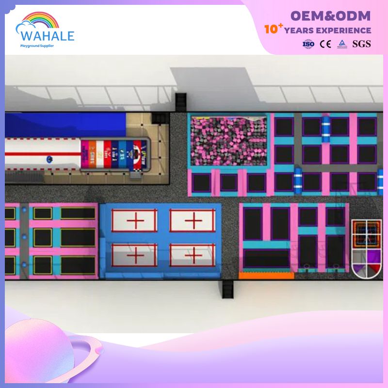 Professional Indoor Children's Sports Trampoline Park Customized Soft Parkour Park Facilities for Sale