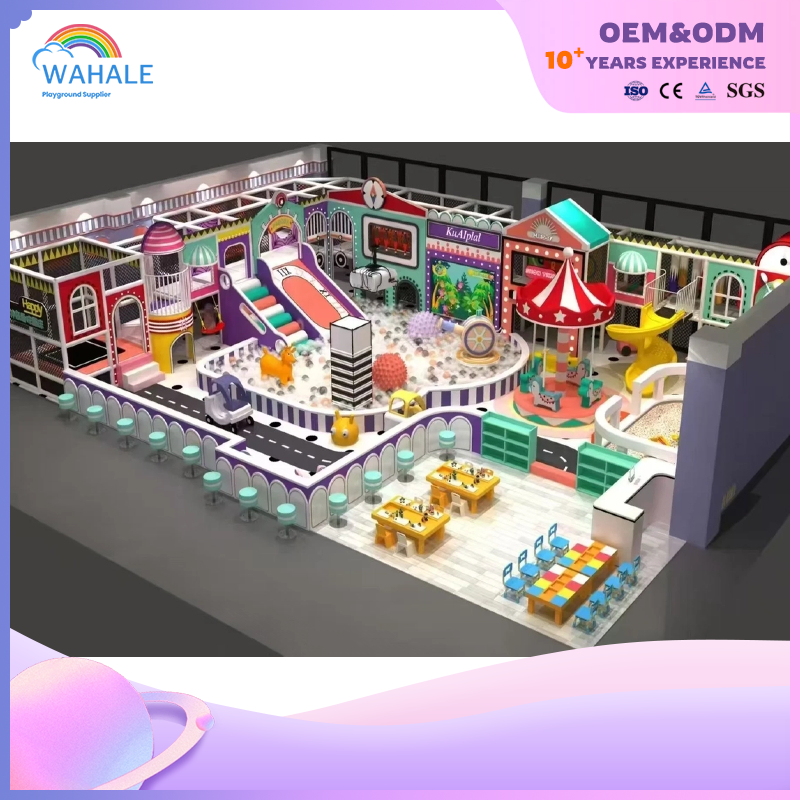 Sales Center Indoor Children Plant Theme Custom Soft Decoration Parent-child Interactive Playground Equipment Dealer