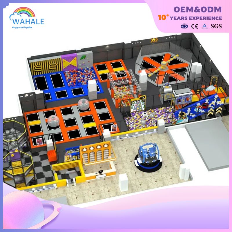 Shopping Mall Indoor Soft Trampoline Parkour Park Customized Children's Sports Playground