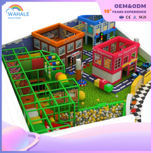 Early education center indoor jungle theme customized soft playground equipment for children