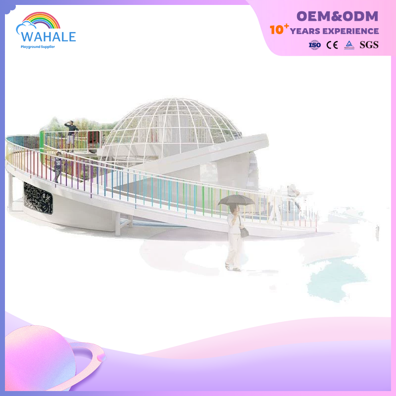 Custom Park Outdoor White Planet Shape Children's Playground Equipment Manufacturer