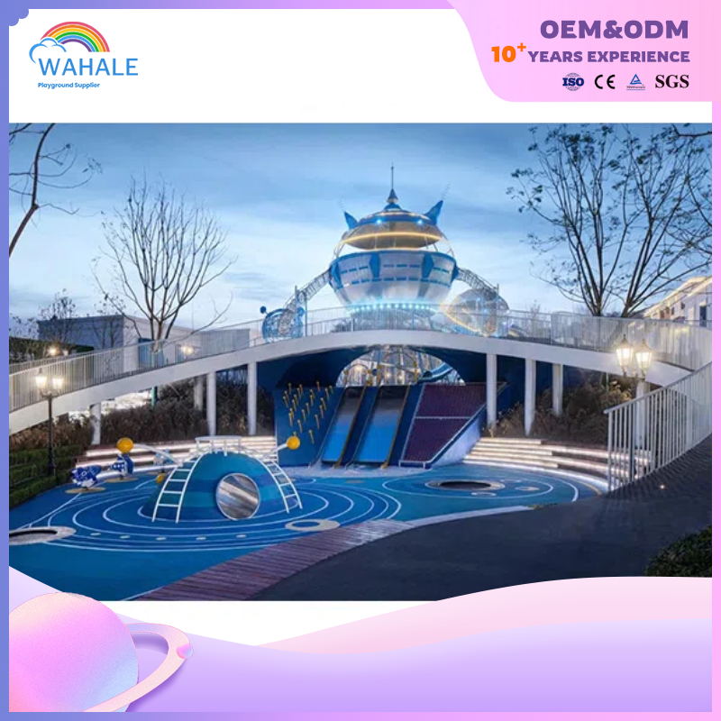 Scenic Area Outdoor Blue Space Capsule Modeling Custom Children's Unpowered Playground Equipment
