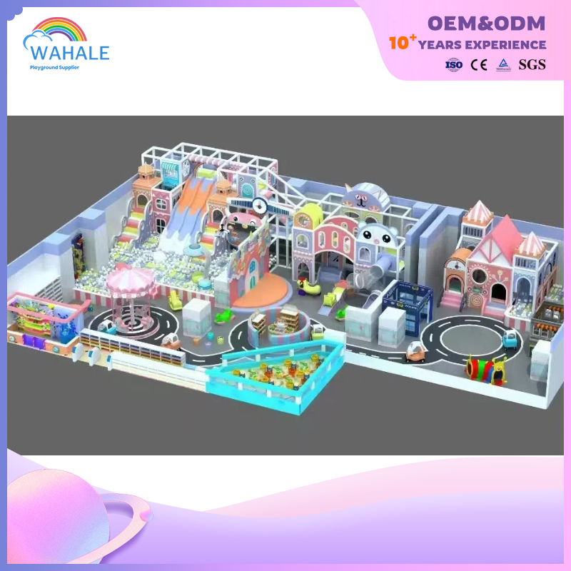 Early Education Center Indoor Cartoon Fantasy Castle Theme Customized Soft Children's Playground Equipment