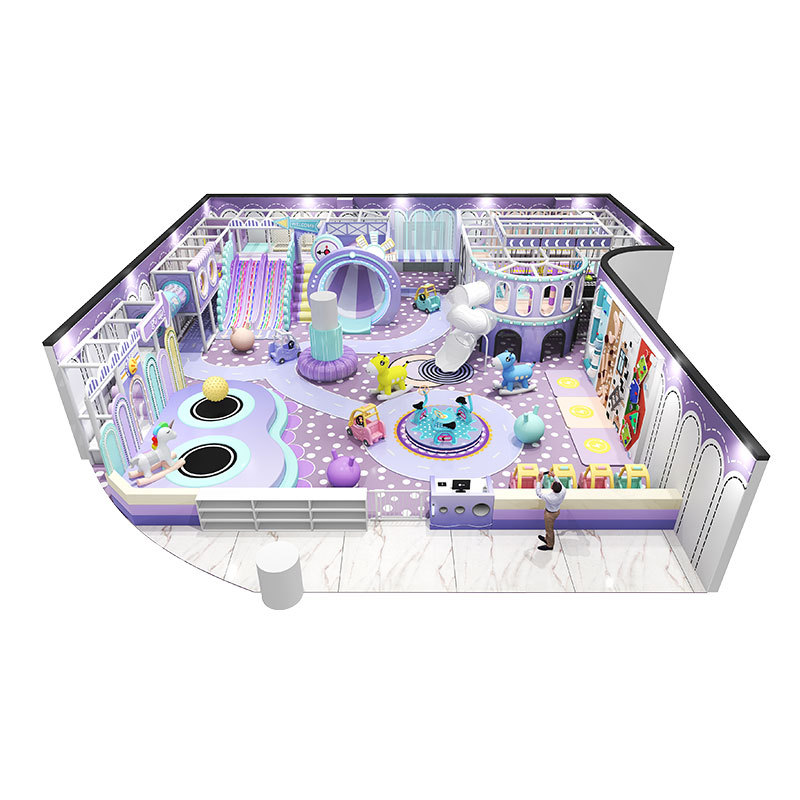 White and purple striped horn slide