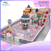 Purple Video Game Theme Custom Indoor Soft Installation Playground Children Indoor Crossing Equipment