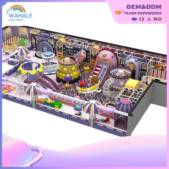 Early Education Center Indoor Purple Soft Decoration Playground Customized Equipment Supplier