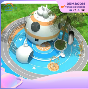 Outdoor Children's Cartoon Egg Stainless Steel Slide in Shopping Mall Non-powered Playground Equipment