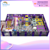Mall Outdoor Purple Video Game Theme Customized Children's Parkour Playground Equipment Dealer