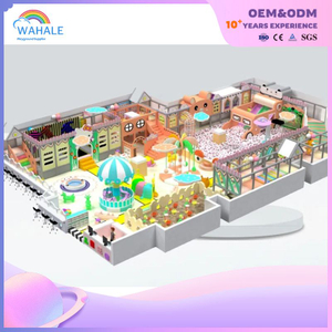 Pink Children's Amusement Park Customized Children's Bear Theme Indoor Soft Installation Playground Equipment