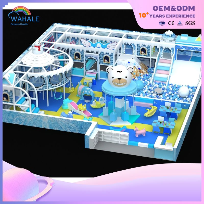 New Macaron-style Adventure Park Children's Indoor Play Center Soft Play Equipment