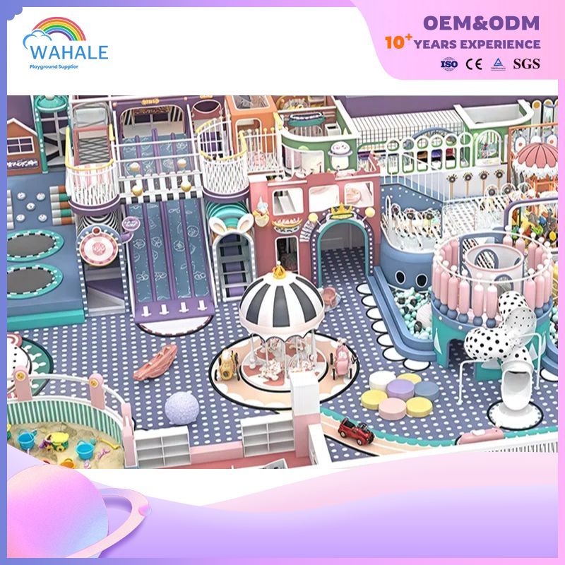 200-square-meter Indoor Purple Monster-shaped Customized Children's Soft Furnishings And Playground Equipment