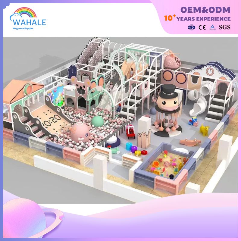 Cartoon And Anime Pink Funny Maze Ocean Pool Amusement Equipment