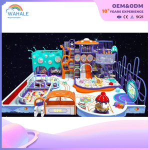The Sales Center Has Custom-made Children's Interstellar Playground Facilities with An Indoor Space Theme