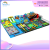 Indoor Color Soft Trampoline Amusement Facilities Customized Children's Maze Crossing Playground Equipment Dealer