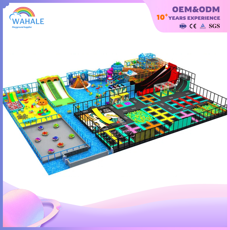 Indoor Color Soft Trampoline Amusement Facilities Customized Children's Maze Crossing Playground Equipment Dealer