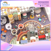 Customized Children's Soft Furnishings in The Shape of A Colorful Castle inside The Shopping Mall And A Challenge Playground