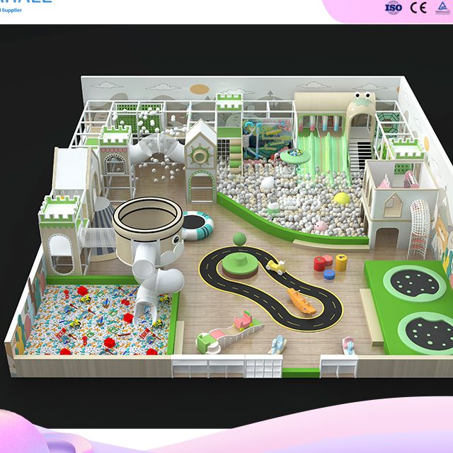 Serene Castle Playground | Healing-Themed Premium Play Arena | Interactive Sand & Ball Zones | Rotating Slides & Volcanic Adventure