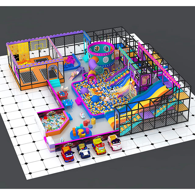 Vibrant Tech-Themed Playground - Commercial Indoor Play Center Manufacturer