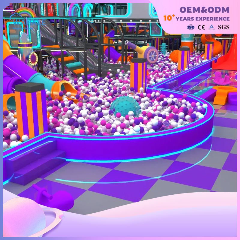 Happy Neon Castle Theme Indoor Playground Equipment Gorgeous Fantasy Theme Park Equipment Customization