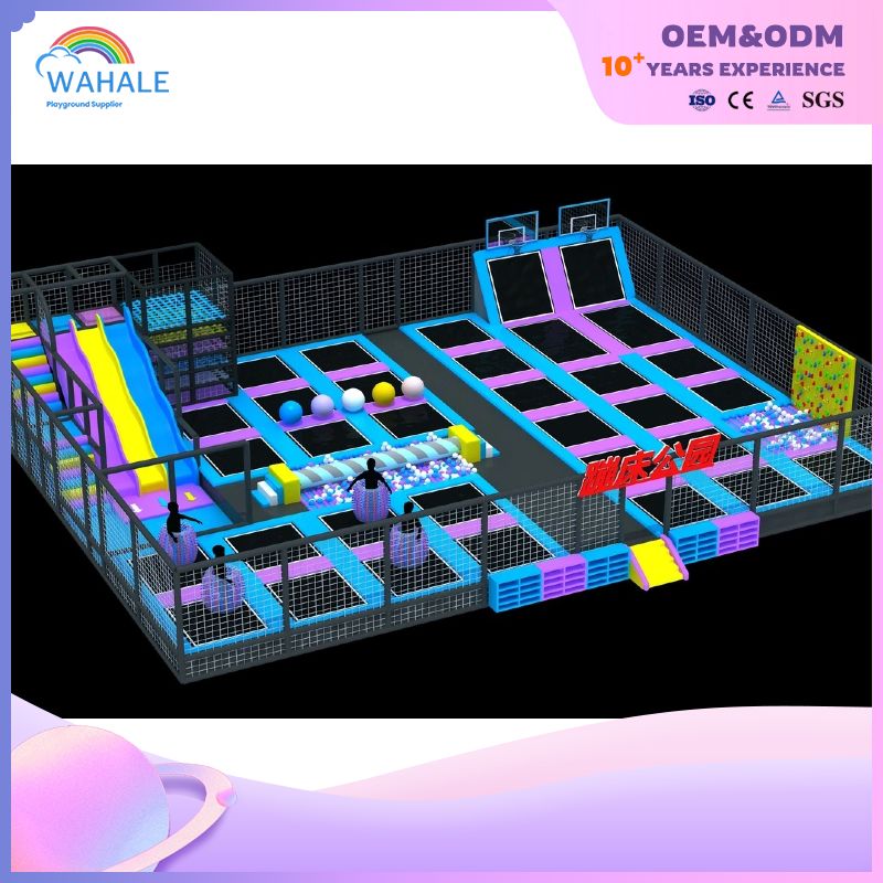 Children's Indoor Adventure Games City Amusement Park Trampoline Jump Park Amusement Equipment Wholesale