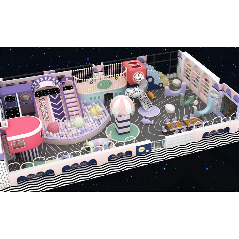 spaceship theme indoor maze