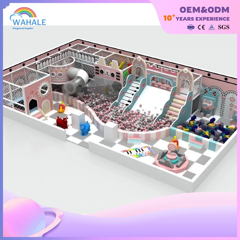 Kindergarten Indoor Macaron Color Theme Customized Children's Playground Equipment Wholesale