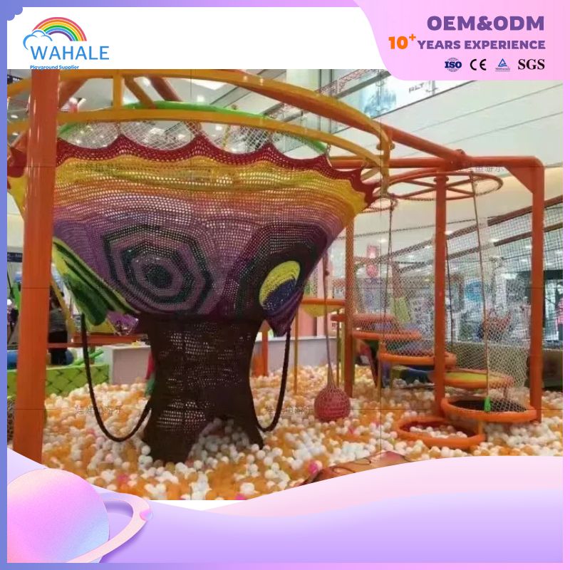 Nursery Play Area Equipment Large-scale Commercial Climbing Rainbow Online Game Park Equipment Wholesale
