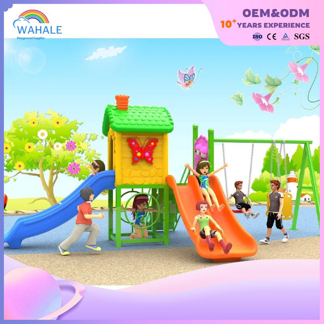 Garden Theme Customized Outdoor Children's Slide Playground Equipment Supplier