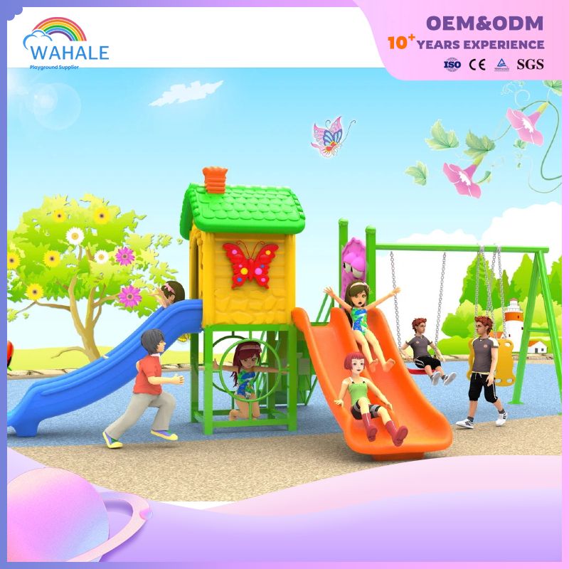 Garden Theme Customized Outdoor Children's Slide Playground Equipment Supplier