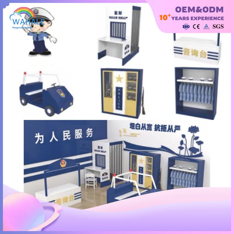 Fire Station Police Role Play Series Custom Indoor Children's Play Equipment Wholesale