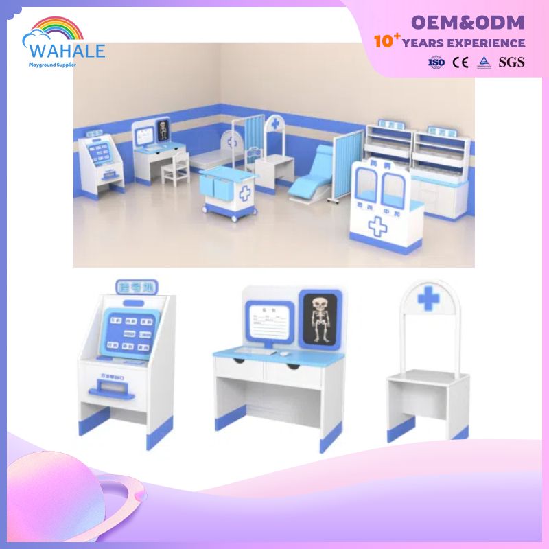 European Indoor White Series Custom Children Storage Cabinet Equipment Wholesale