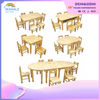 Children's Indoor Solid Wood Table And Chair Customized Special-shaped Children's Table And Chair Equipment