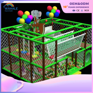 Multi-layer Indoor Adventure Play Equipment Children's Indoor Playground Jungle Theme Park