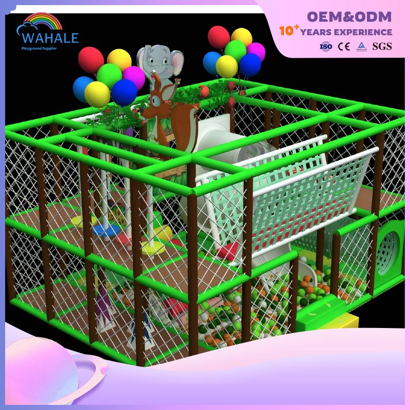 Multi-layer Indoor Adventure Play Equipment Children's Indoor Playground Jungle Theme Park
