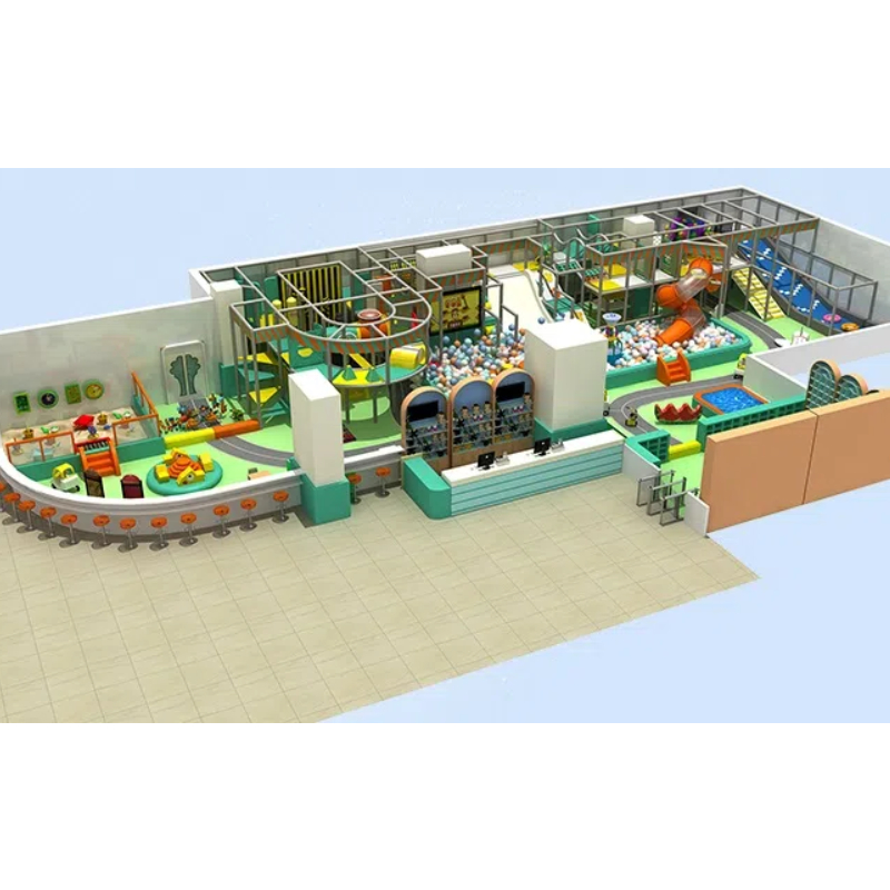 green castle shape tower