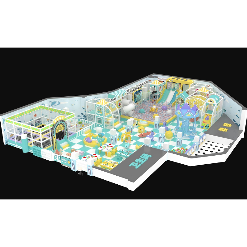 steel pipe structure trampoline park