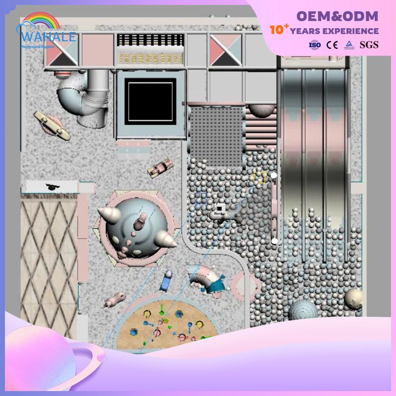 Monster Shape Cartoon Indoor Children's Playground Custom Indoor Fantasy Amusement Park Equipment