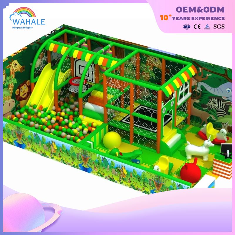 Magic Forest Theme Indoor Playground Amusement Equipment Ninja Warrior Course Adventure Park