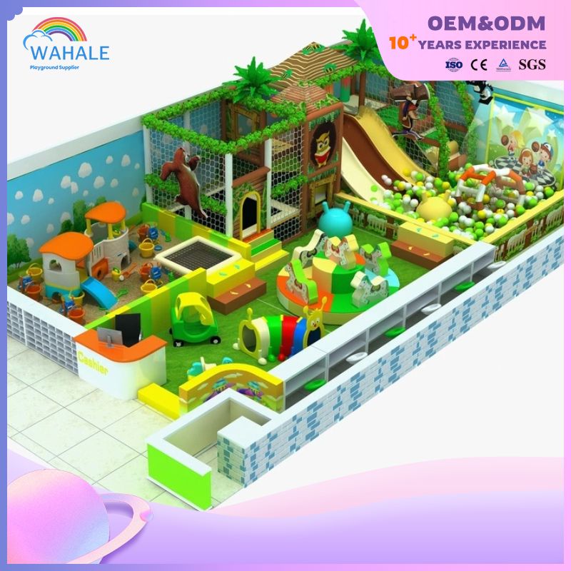 Tropical Jungle Theme Children's Indoor Playground Amusement Park Children Happy Soft Game Equipment