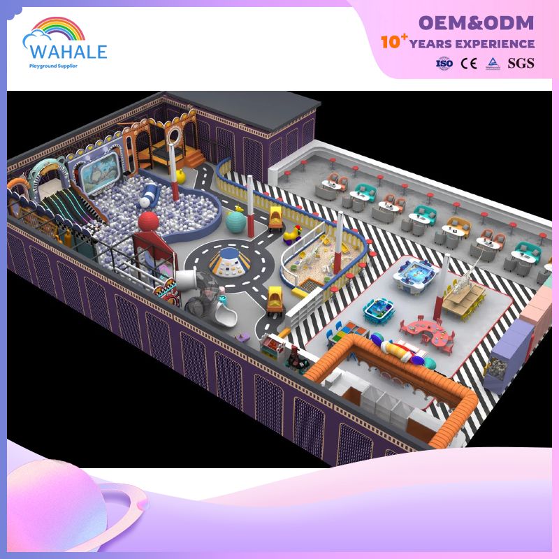 New Macaron Happy Entertainment children's sliding device for children indoor playground