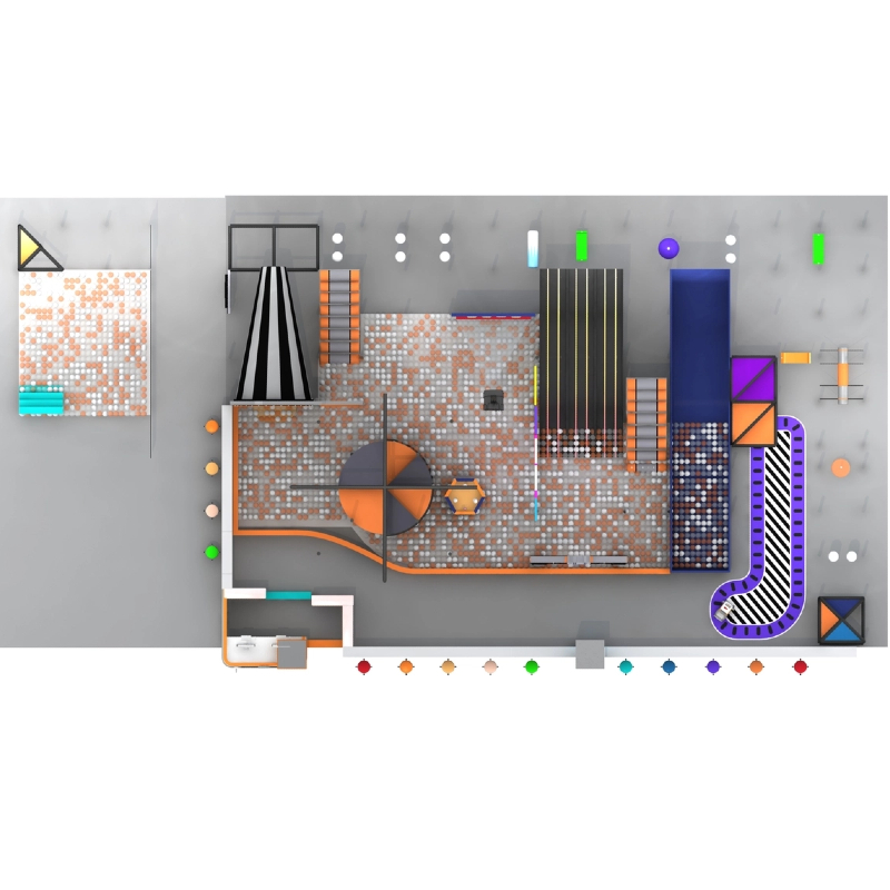 Indoor slide park equipment