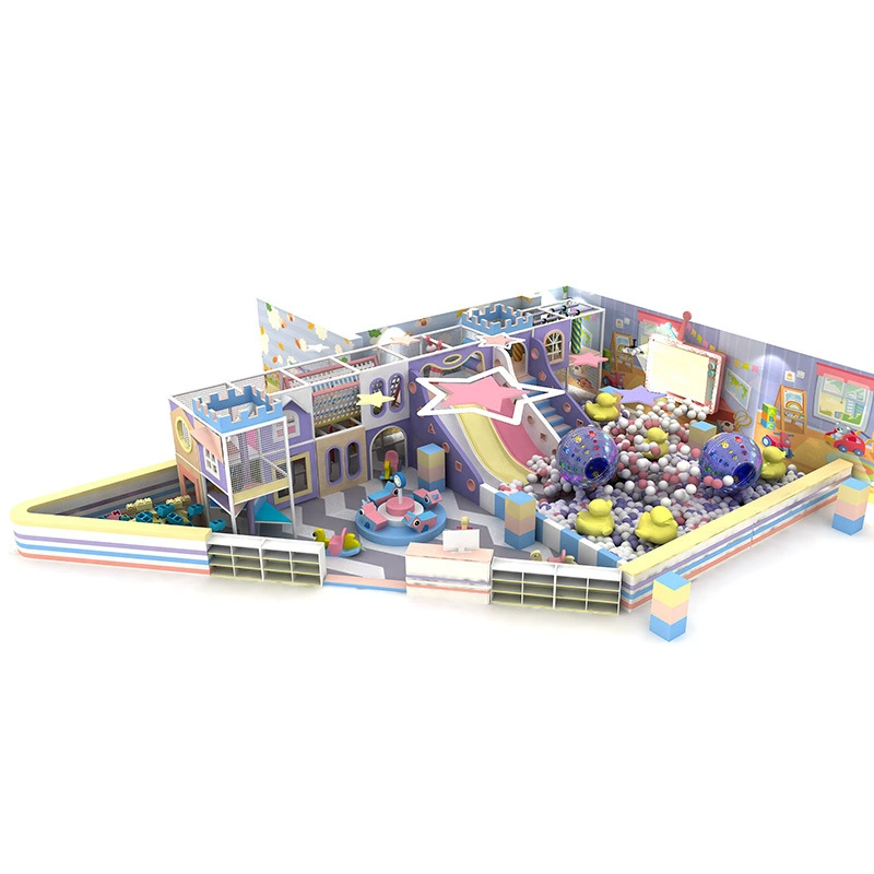 Purple children's spider tower