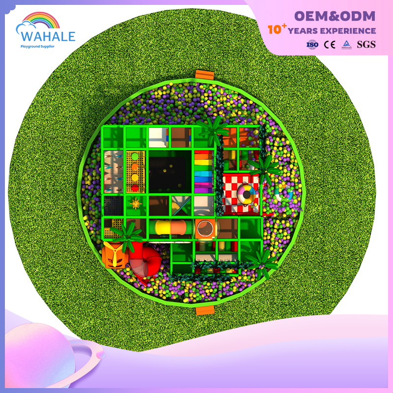 Early Education Center Indoor Forest Theme Customized Children Maze Playground Equipment Suppliers