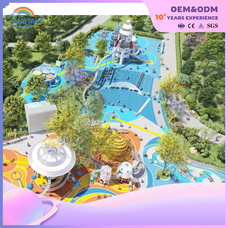 Scenic Spot Outdoor Space Theme Customized Children's Interstellar Playground Equipment Builder