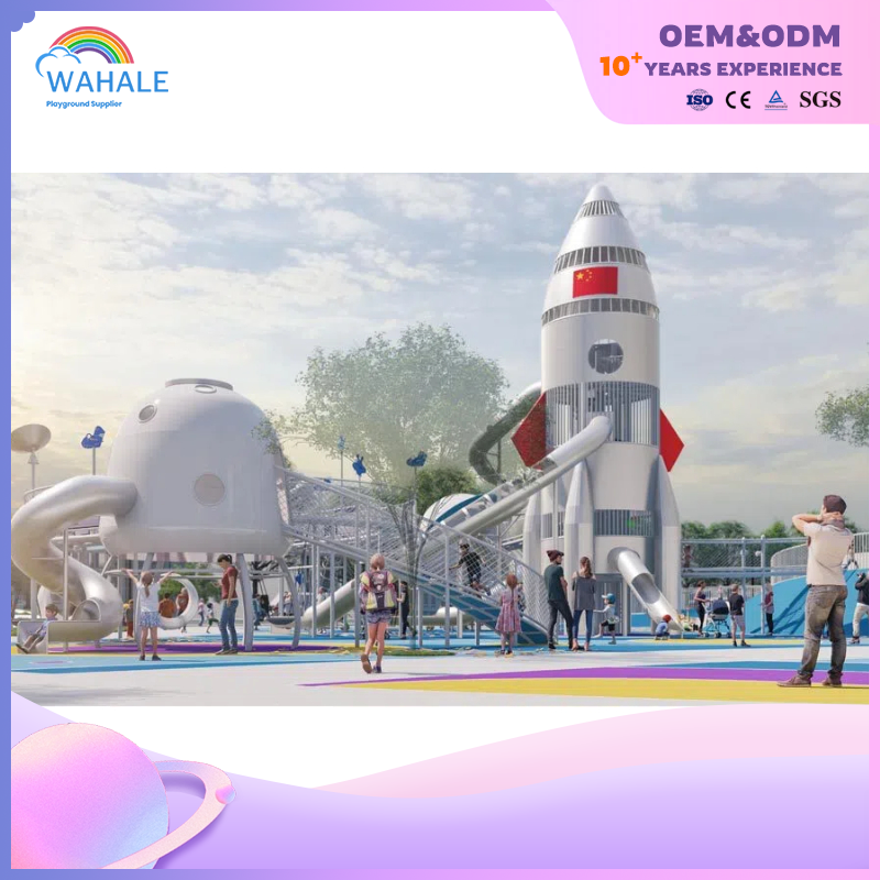 Scenic Spot Outdoor Space Theme Customized Children's Interstellar Playground Equipment Builder
