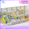 Early Education Center Outdoor Pink Green Theme Custom Castle Shape Playground Equipment Supplier