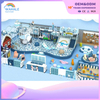 Ice And Snow World Theme Customized Children's Indoor Playground Blue And White Indoor Soft Decoration Park
