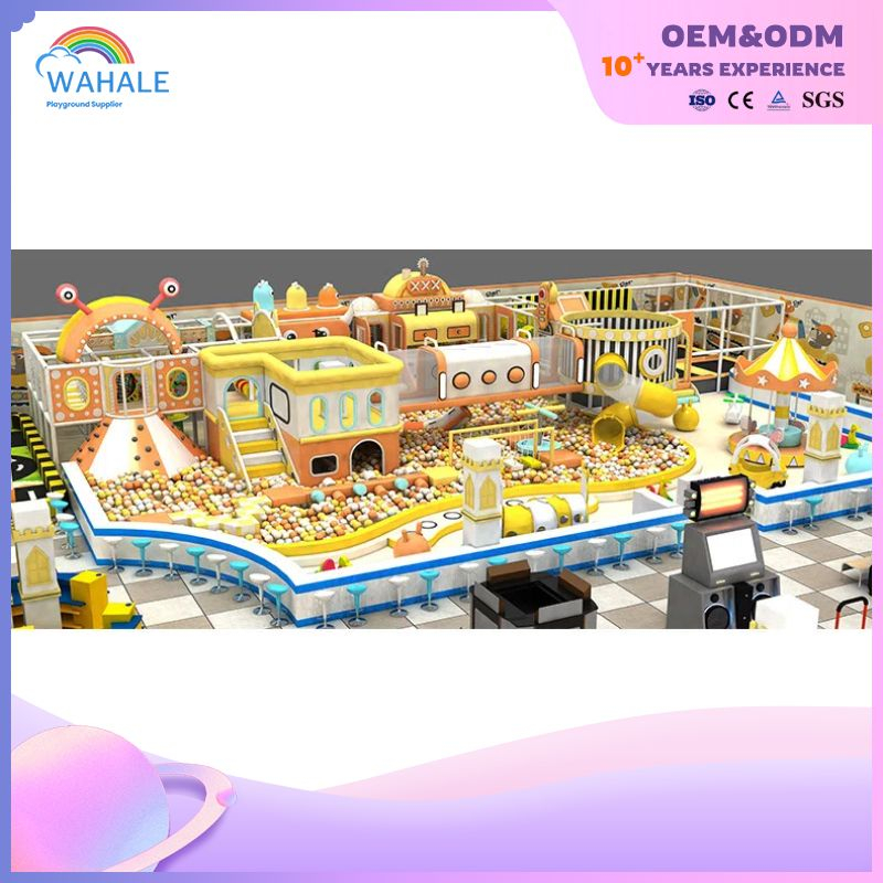 Robot Theme Customized Children's Indoor Soft Sports Park Children's Yellow Indoor Monster Playground