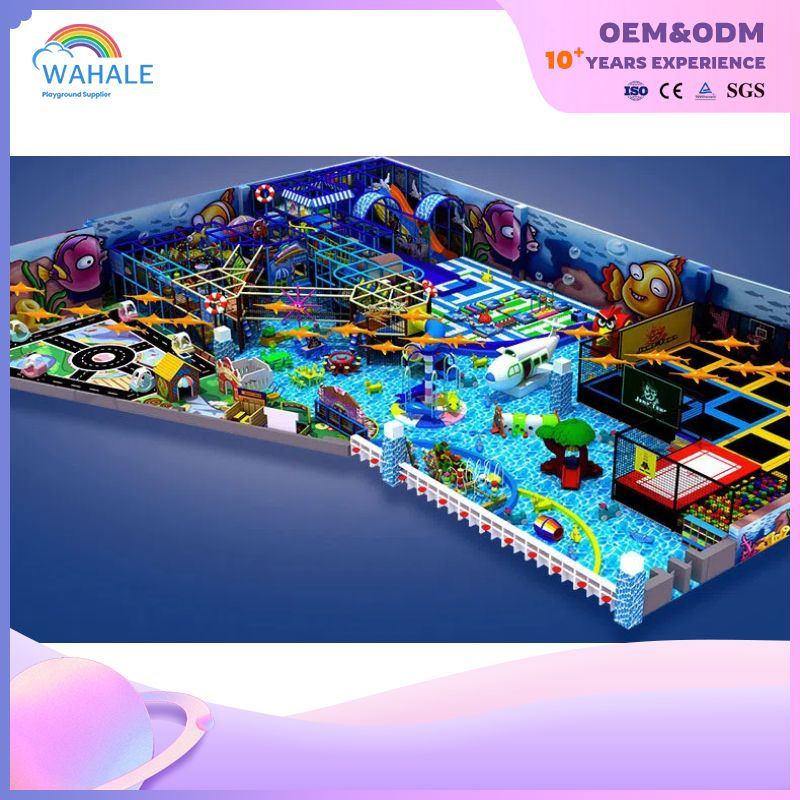 Undersea World Theme Customized Children's Indoor Playground Pirate Ship Children Soft Equipment