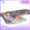 Customized Children's Purple Fantasy Candy House Theme Playground Equipment Indoor Soft Park Sale